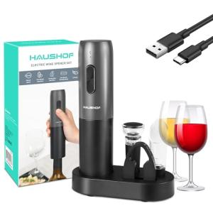 Electric Wine Opener Set with Aerator & Pourer