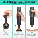 Electric Wine Opener Set with Aerator & Pourer
