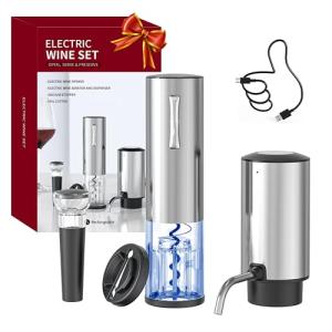 Electric Wine Opener Set with Accessories