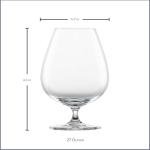 Set of 6 XXL Cognac Glasses, Dishwasher-Safe