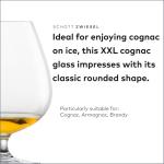Set of 6 XXL Cognac Glasses, Dishwasher-Safe
