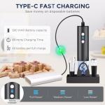 Rechargeable Electric Wine Opener Set with Accessories