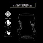 Dragon Glassware Stemless Wine Glasses Set of 2