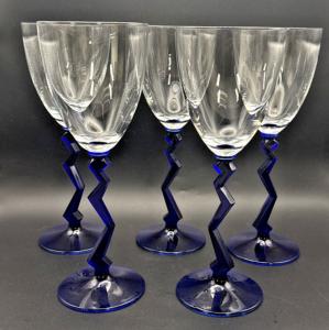 Schott Zwiesel Cobalt Blue Zigzag Wine Glass Set