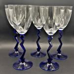 Schott Zwiesel Cobalt Blue Zigzag Wine Glass Set