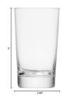 Set of 6 Long Drink Glasses, Dishwasher-Safe