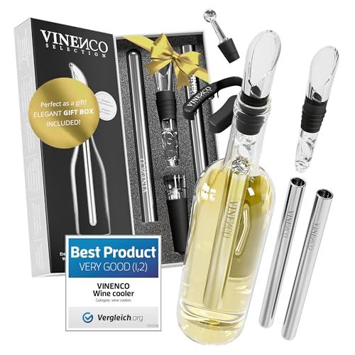 Wine Chiller Set with Chill Rods and Accessories