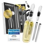 Wine Chiller Set with Chill Rods and Accessories