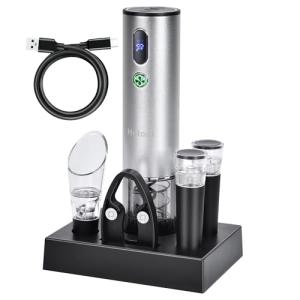 Rechargeable Electric Wine Opener Set with Accessories
