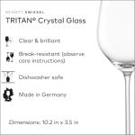 Set of 6 Dishwasher-Safe Red Wine Glasses