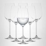 Set of 6 Dishwasher-Safe Red Wine Glasses