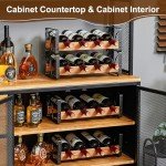 Stackable 3-Tier Wine Rack for 12 Bottles