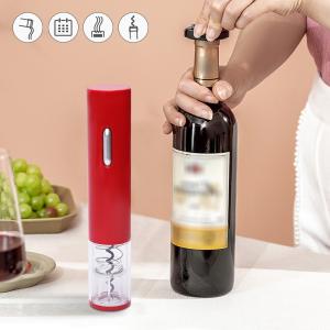 Electric Red Wine Bottle Corkscrew with Foil Cutter