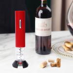Electric Red Wine Bottle Corkscrew with Foil Cutter
