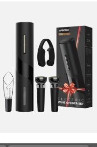Automatic Electric Wine Opener Set with Greeting