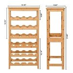 Bamboo 6-Tier Free-Standing Wine Rack