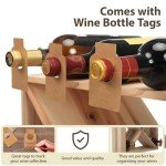 Compact 24-Bottle Wood Wine Rack for Home