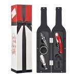 5-Piece Wine Bottle Opener Set with Stickers