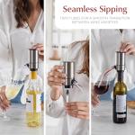 Electric Wine Opener Set with Aerator - Silver