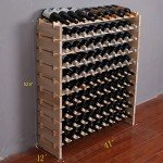 Wooden Stackable Wine Rack Cabinet for 120 Bottles