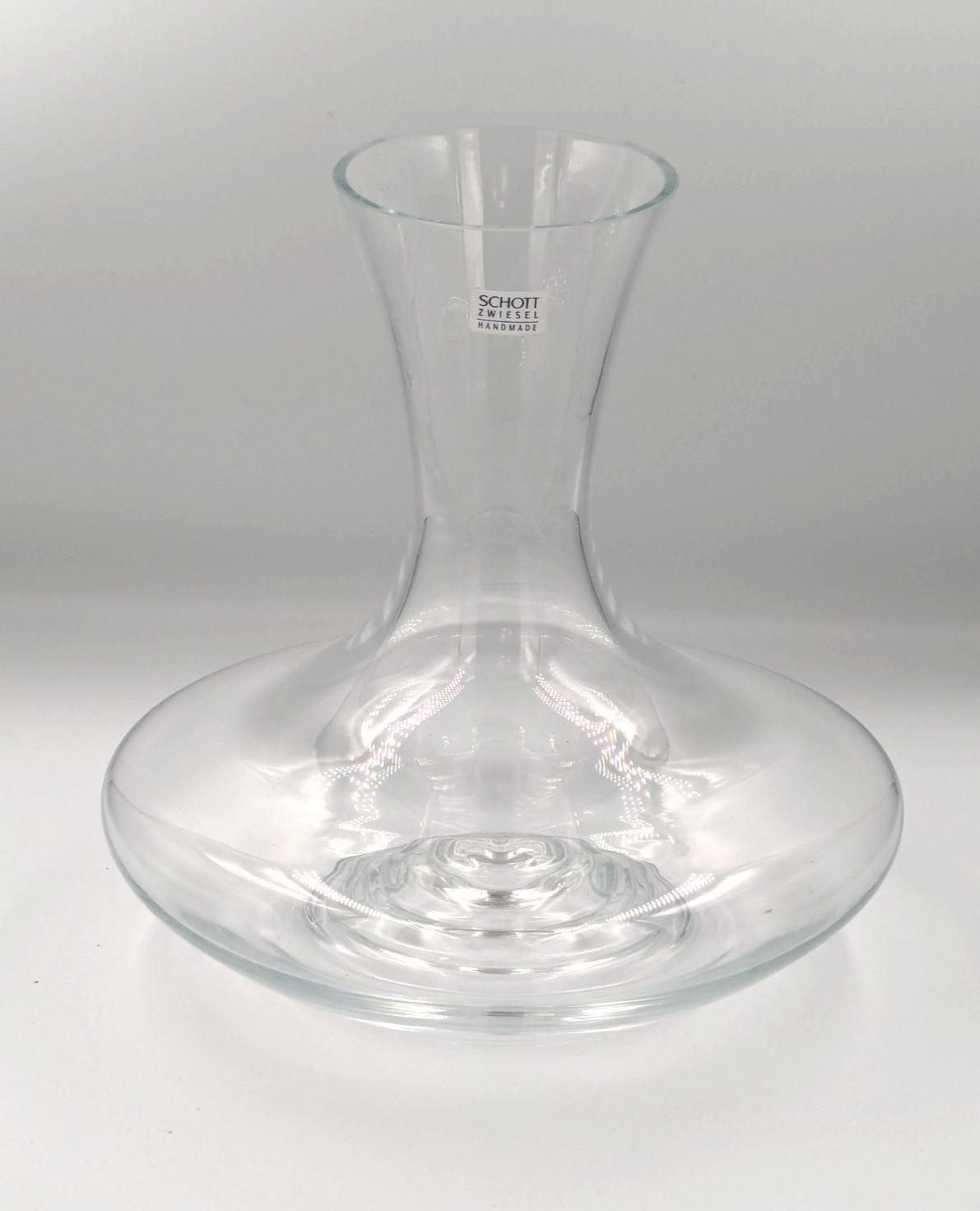 Handmade Schott Zwiesel Glass Decanter 9.5”