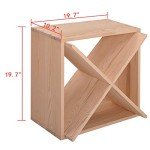 Compact 24-Bottle Wood Wine Rack for Home