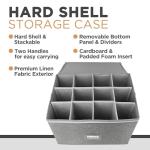 Stackable Wine Glass Storage Box with Dividers