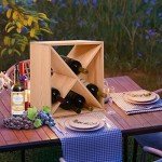 Compact 24-Bottle Wood Wine Rack for Home