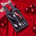 5-Piece Wine Bottle Opener Set with Stickers