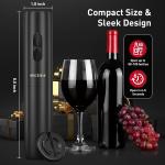 Battery-Powered Electric Wine Opener with Foil Cutter