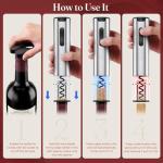 Electric Wine Opener with Foil Cutter & Stopper
