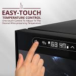 33-Bottle Dual Zone Wine Fridge with Lock