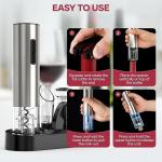 Electric Wine Opener Set with Vacuum Stopper