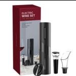 Electric Wine Corkscrew Set with Foil Cutter and Stopper