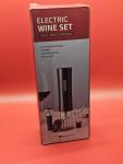 Electric Wine Corkscrew Set with Foil Cutter and Stopper