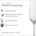 Set of 6 SCHOTT ZWIESEL Forté Champagne Flutes