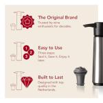 Vacu Vin Stainless Steel Wine Pump Gift Set