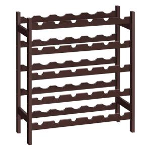 30-Bottle Bamboo Wine Rack with 5 Tiers