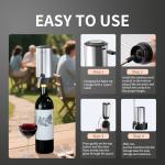 Electric Wine Aerator and Dispenser with Storage Base