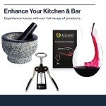 Hicoup Wine Opener - Professional Corkscrews for Wine Bottles w/Foil Cutter and Cap Remover - Manual Wine Key for Servers, Waiters, Bartenders and Home Use - Classic Rosewood