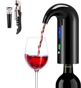 Higfra Electric Wine Aerator with Corkscrew & Vacuum