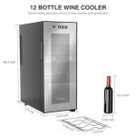 12-Bottle Wine Cooler with Digital Temperature Control
