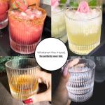 Ribbed Glass Water and Whiskey Carafe Set