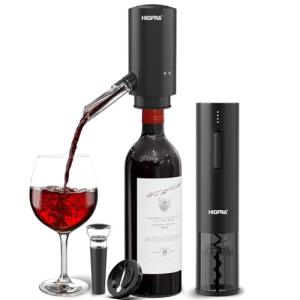 Electric Wine Opener Set with Aerator and Stopper