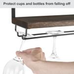 Mkono Rustic Wall Mounted Wine Rack Set of 2