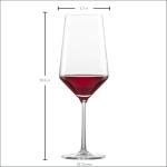 ZWIESEL GLAS Pure Bordeaux Red Wine Glasses Set