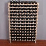 Wooden Stackable Wine Rack Cabinet for 120 Bottles
