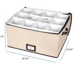 Wine Glass Storage Case for 12 Glasses