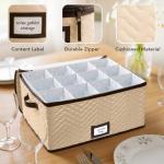 Wine Glass Storage Case for 12 Glasses
