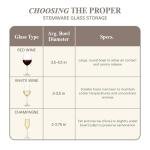 Wine Glass Storage Case for 12 Glasses